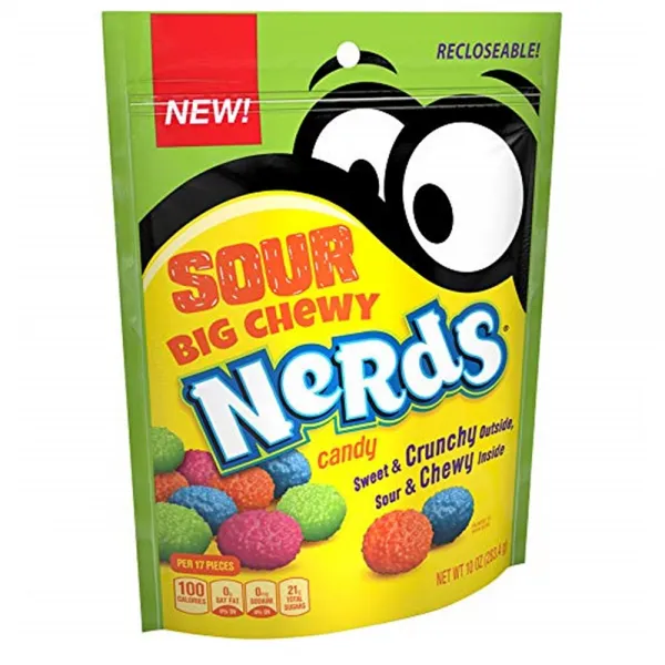 Nerds 너즈 Big Chewy Sour Candy 사랑방캔디 빅츄이 사워캔디 10oz(283g), 1세트, .g
