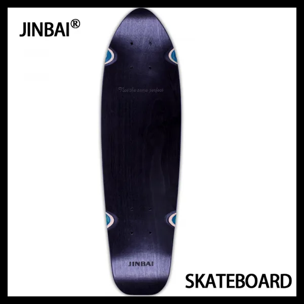 스케이트보드 JINBAI/단풍 작은물고기 보드판 대어 판 단독 25인치 64cm, T04-범고래 단독 보드판