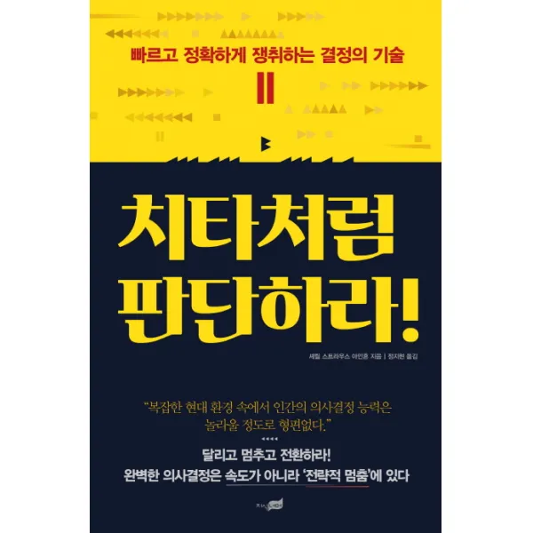 치타처럼 판단하라!:빠르고 정확하게 쟁취하는 결정의 기술, 지식너머