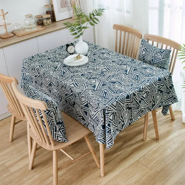 북유럽식탁보 테이블보 커버, 130 * 220cm, D타입