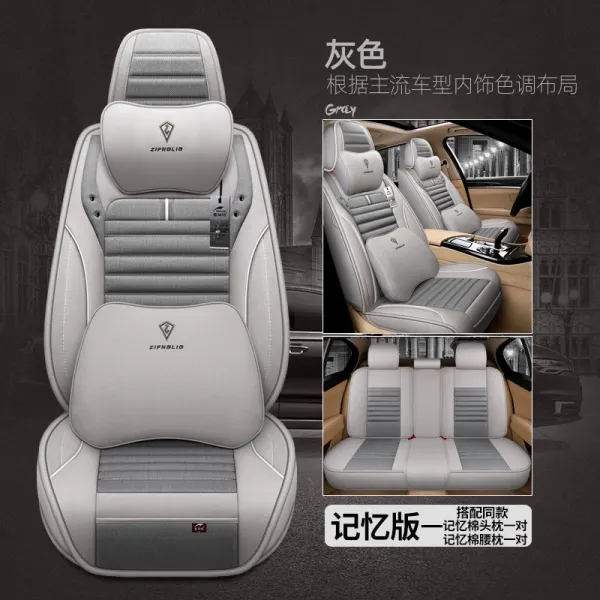골프스파이크 X80B30/B50/B70바오쥔 560/630전용 전면덮개 자동차시트 사계절 통용 등받이덮개, T12-기억 버전-그레이