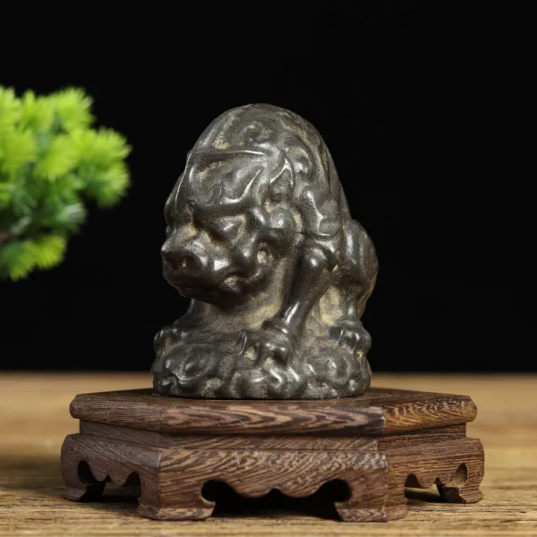 테리존 클래식 청석이다 조각 미니 스몰자 돈을 빨아들이다 흡수 짐승 마네키 티 애완 돌사자 용맹한군대 하이 9롱 7와이드 5.5