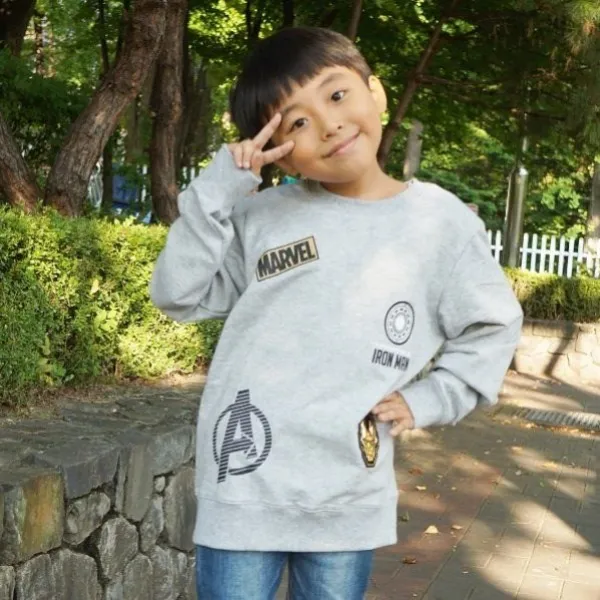 유솔 NC경산점 유아 아동 주니어 50%세일 남아 남자아이 초등학생 간절기 봄 데일리 마블 맨투맨 ULMA19S03