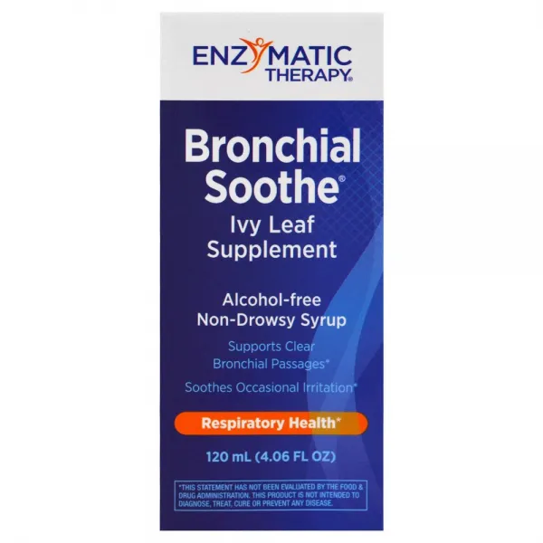Enzymatic Therapy 기관지 달래 아이비 잎 보충 3.4floz(100 ㎖), 상세설명참조