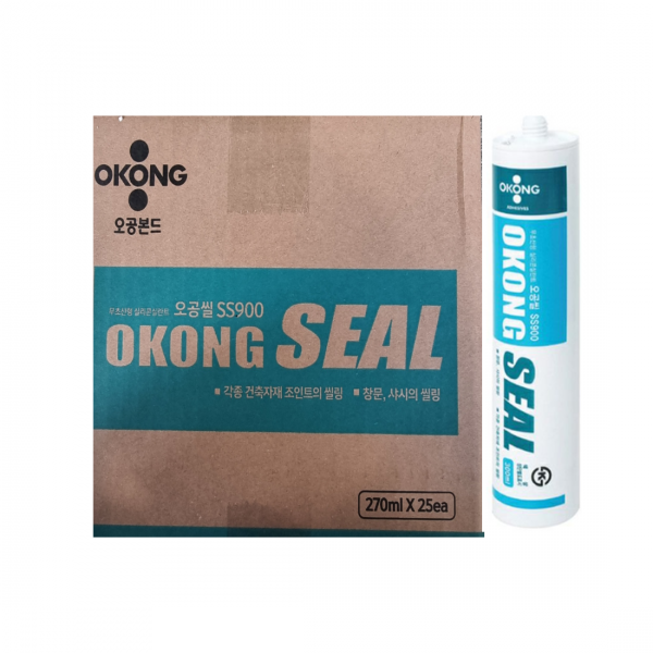 오공 무초산 다목적 방수용 실리콘 백색 투명 반투명 금색 1box, 오공무초산백색1box