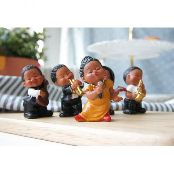 째즈밴드 귀여운 악단 미니어처 5종 예쁜소품