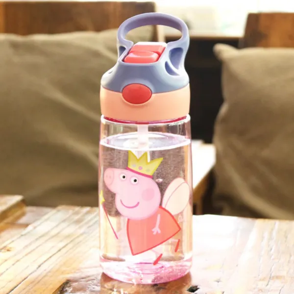 페파피그 유아 어린이 키즈 캐릭터 물병 물통 500ml, 핑크 피기 크라운 / 500ml