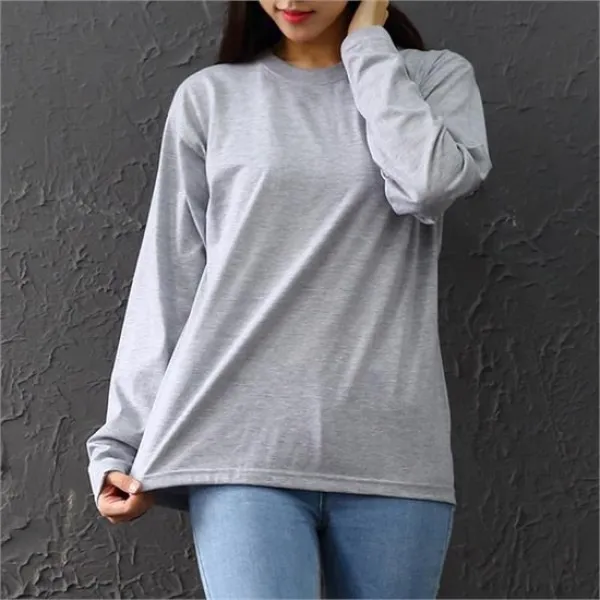  강물처럼 빅사이즈 W034l903 30라운드 긴팔 티 Pc235