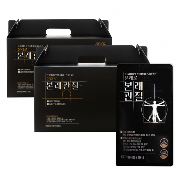 본래로 본래관절 MSM 수용성칼슘 호관원, 70ml, 2박스