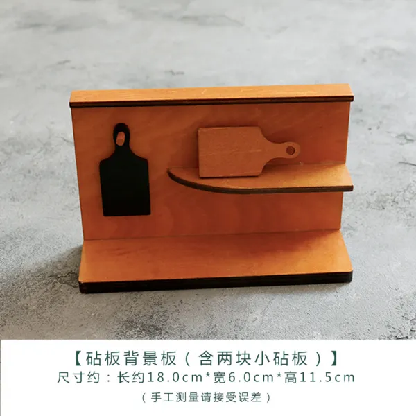 미스마켓 빵 베이킹 수업 DECOLE 큐트 팬시 레진 동물 진열 장식품 힐링 맹물 명절 선물, 투명 투명 논슬립 도마 배경판