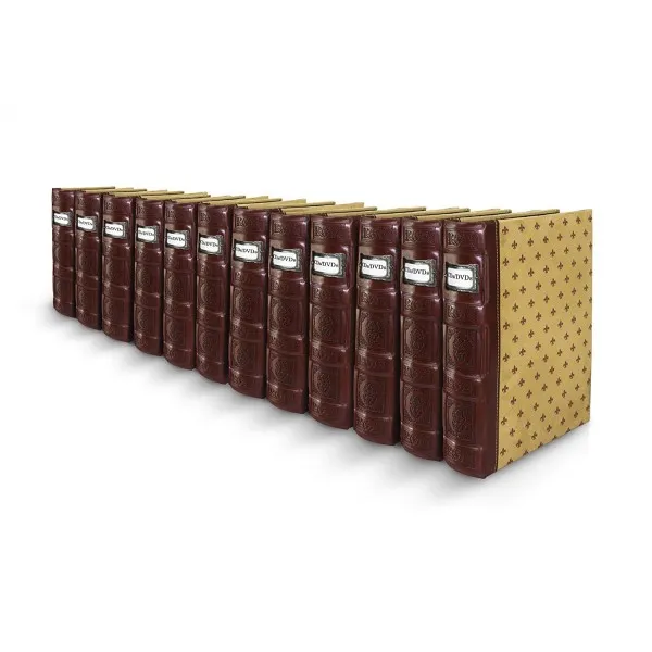 Bellagio-Italia Tuscany Crimson DVD Storage Binder Set - Stores Up to 576 DVDs