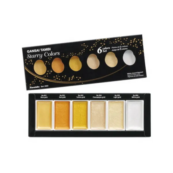  바보사랑 쿠레타케 안채탐미 골드 고체물감