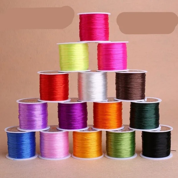 실 바 밴드 스 티 치 투명 새끼 줄 로 짜 임 빨 간 줄 고무줄 10m 핸드 비 딩 비 딩 부품 스 판 성 흰색 끈 M6 파란색 50 미터 상세페이지 참조