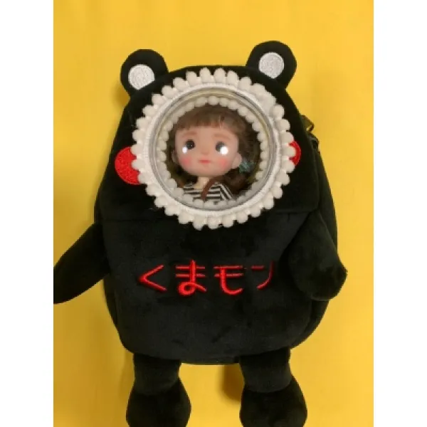 구체 관절 인형 구관 강보 구관옷 케이스 구관 가방 소품, 구마모토 1 (더블 레이어), 18cm*14cm*3cmcm