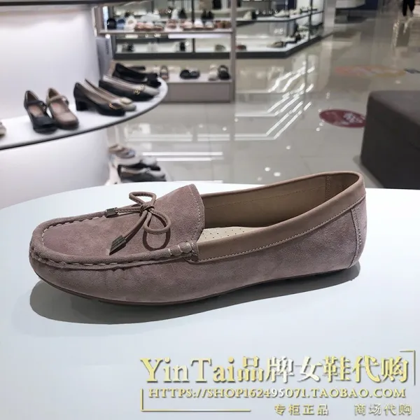 여성신발모카신 전문 판매대 바로 품 BATA 걸출함 가을 나비 결낮다 낮은굽 로퍼단화 WEG15 2392027461