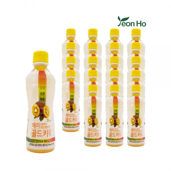 연호 해피골드키위 350ml 20개입 페트 과일농축퓨레 모구머시썬업카페음료, 20개