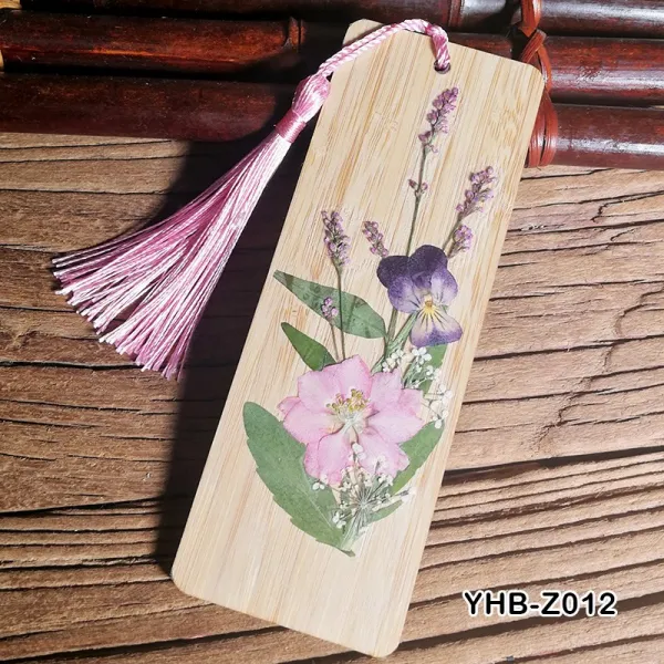 도라에몰77 대나무조각 책갈피 말린꽃 DIY 재료 식물 표본 저당잡히다 알프스프라자축하화환 유아자수원 중소 독창적, 대나무조각 책갈피 재료 가방 012# 말린꽃 가방