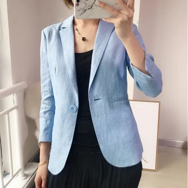 루즈핏 싱글자켓 테일러드 박시자켓 섬나라 단인 손에 프레시한 블