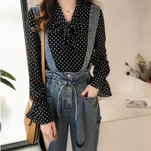 다발로 여성 가을 셔츠 블라우스ls435