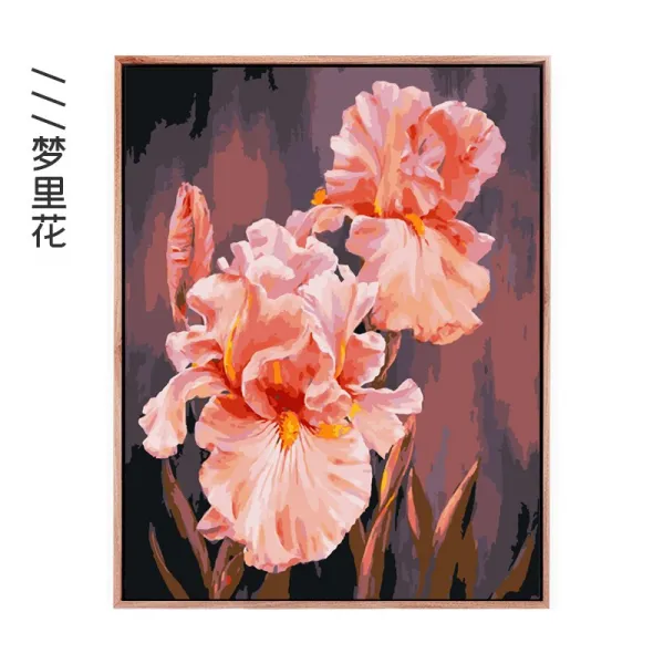 어반30 피포페인팅 Diy명화그리기 디지털 유화 Diy 거실 풍경 애니메이션 캐릭 50*70 붕속액자 /꿈속에서 꽃이 피다.