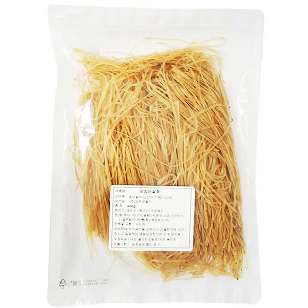 드림마켓 씹을수록 단맛이 나는~오징어 실채 간식 안주 술안주 캠핑 주전부리 마른안주 4개 400g