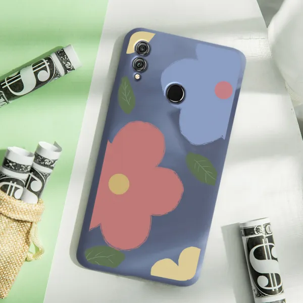 쉬즈천사 Ins 플라워 핸드폰케이스 화웨이 룽요우 30pro 액상실리콘 접착제 30s 개성 9xpro 독창적 8x 드랜드