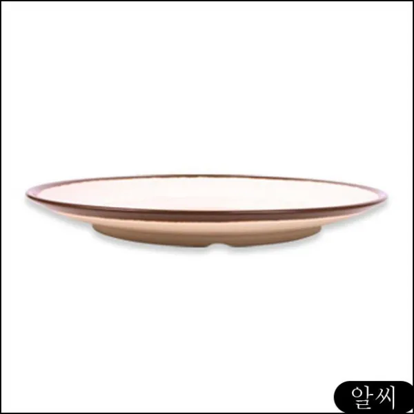 MS 생활자기 횟집그릇 원형접시D1111L(초코렛) 주방용품 식기, RCMK 본상품선택