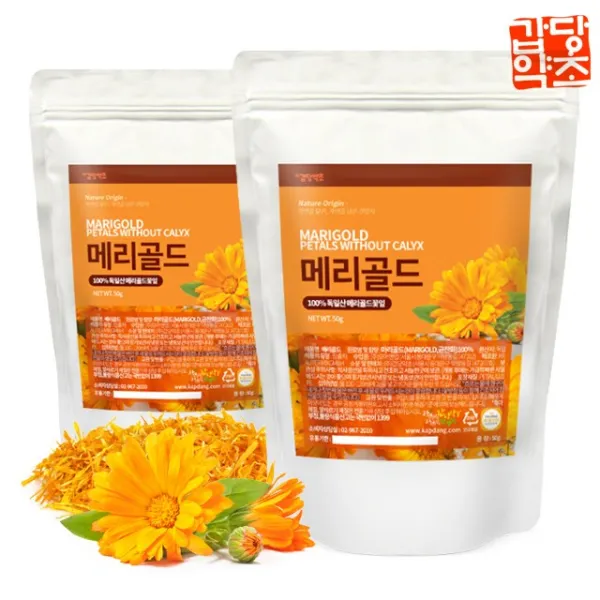 갑당약초 마리골드 꽃잎차, 50g, 1개