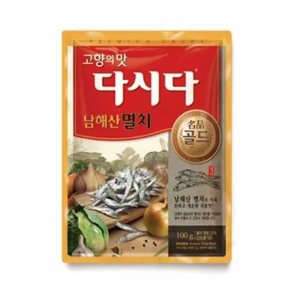 8du쇼핑nw7sov1360 CJ 제일제당 명품골드 멸치 다시다 100g 40개입 1박스, 단일 수량