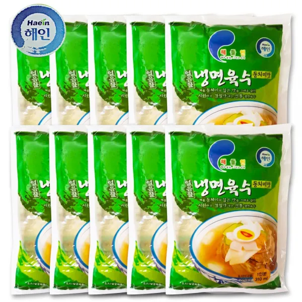해인 해들인 얼음골 동치미맛 냉면육수 310ml 10개 단품