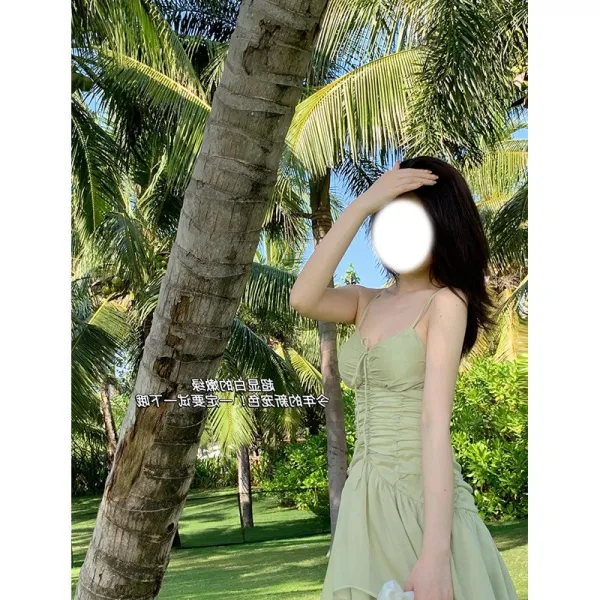 DFMEI 봄신상 차오선수 슬림 펀칭 언발란스 치맛단 투톤 나시링옷치마가 여간 익숙하지 않다.
