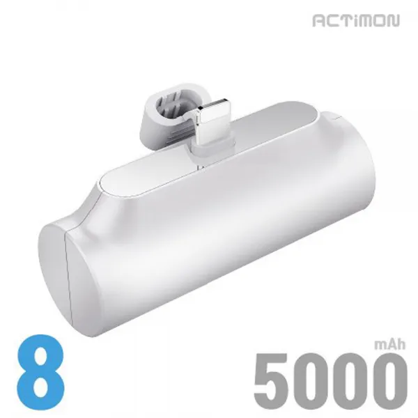 비바워크 정품보조배터리 5000mAh 일체형8핀 보조밧데리 아이폰7 아이폰11 아이폰12 아이폰13 미니 프로 프로맥스 보조밧데리
