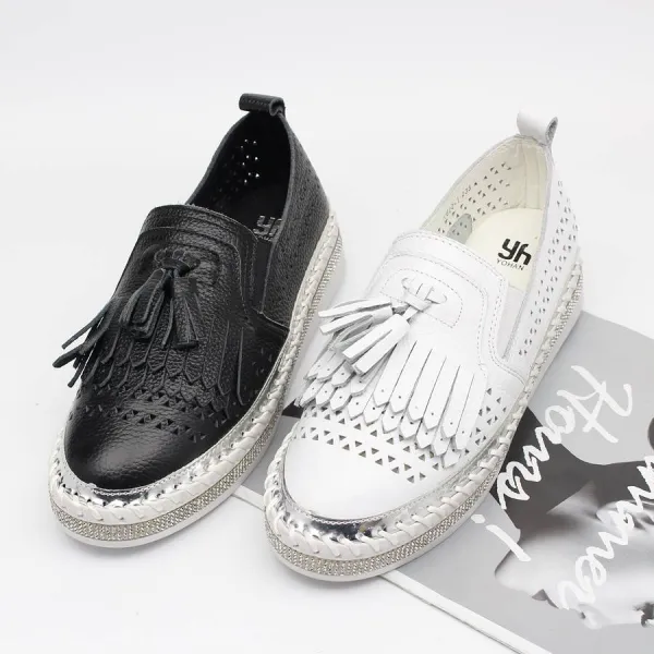 ISHOES 여성운동화 가죽스니커즈 슬립온 vb887 테슬