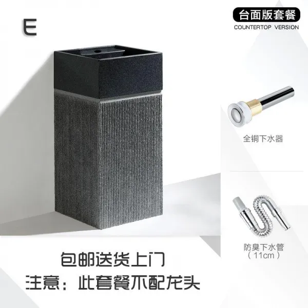 기둥을세우다 일체 착지 양식 정원 돌 베란다 사파리 세면대 E타입 세수대야 （있음 무대 ）