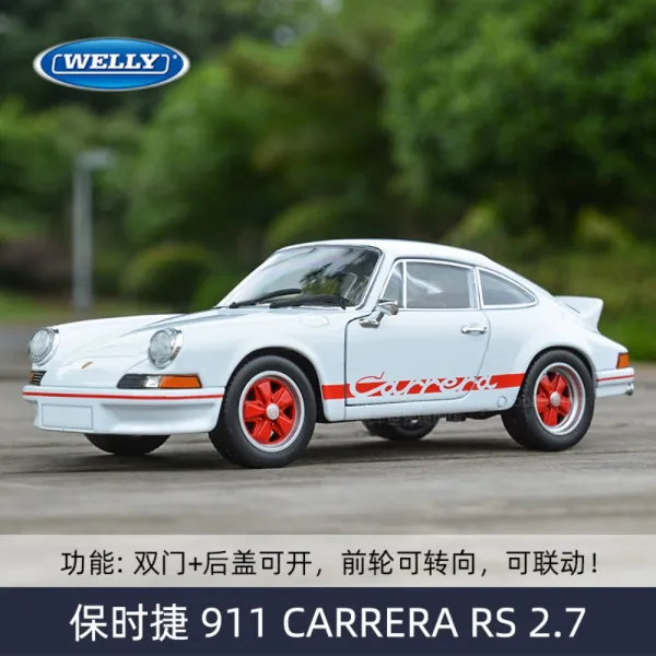 웰리 Welly 1대24 포르쉐 카이엔 다이캐스트 자동참 모형 미니카, 911 Carrera RS2.7