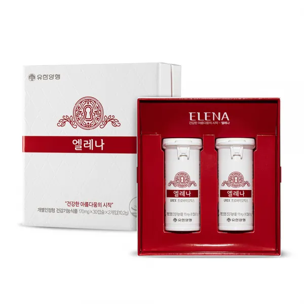 엘레나 질건강 유산균 UREX 프로바이오틱스, 60일분량(30캡슐*2개입) x1ea