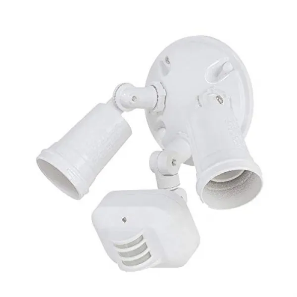 Acclaim MFL1WH Motion Activated FloodLights Collection 2-Light Outdoor Light Fixture Gloss White 갈채, 1