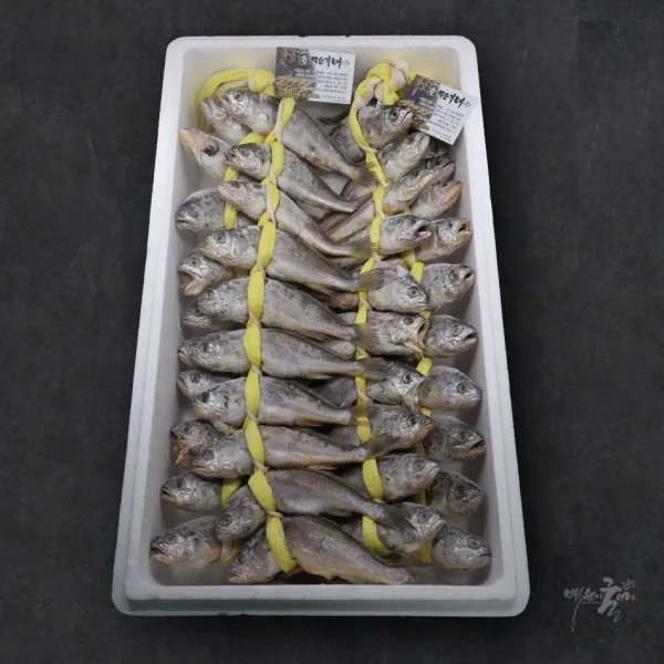 [HACCP] 백순기굴비 가정용 참굴비 40미 세트, 1박스, 참굴비1호 40미 1.0kg*2두름