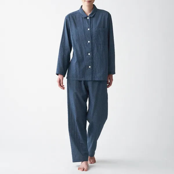 무인양품 MUJI 여성 사이드 심리스 이중가제 파자마 FDA20A1S