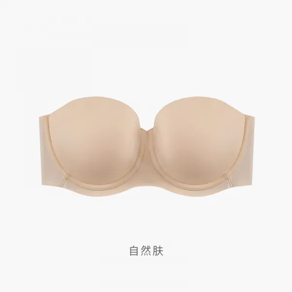 까사꼬모다 젖당파 미등기 여성속옥 여름 빅사이즈 유광 하프컵 오프숄더 튜브탑 속옷 브라탑