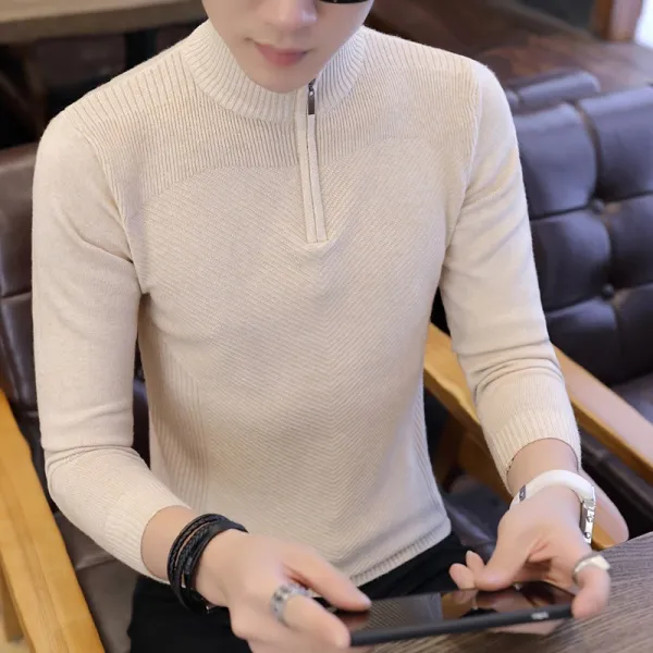 ZoneSHOP 남성 폴라 티셔츠Y35