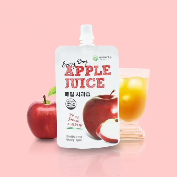 매일사과즙 100ml x 25포 어린이용 안심마개 무방부제 무색소 무설탕 NFC착즙, 100ml x 25개