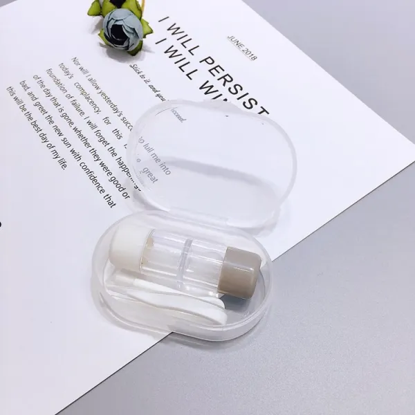 해외 추운 날 많은 계열성 부상. 교정 콘택트 렌즈의 불경기 상태 케이스 디자인 안경 심플한 눈동자. 양구 64080