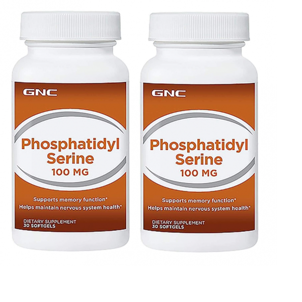 Gnc Phosphatidyl Serine 신경계 건강 유지 기억력 지원 100mg 1세트 2 병
