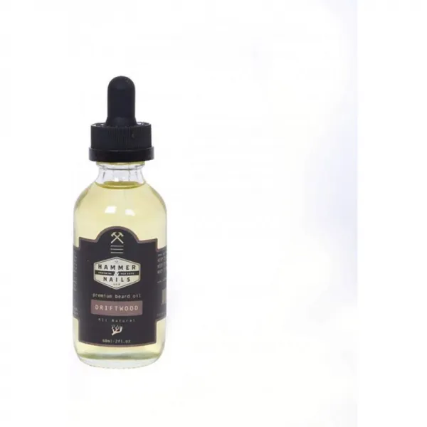망치 & 못 유목 수염 기름 2 온스. (60 ML) 손질을위한 머리 성장 전천후 정유를 승진시키는 수염 처리, 1