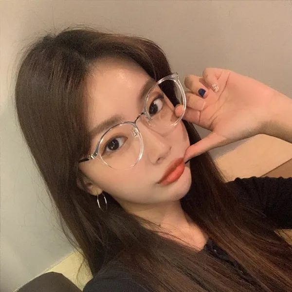 더브릴레 동글이 남성 여성 시력보호 투명 라운드 안경