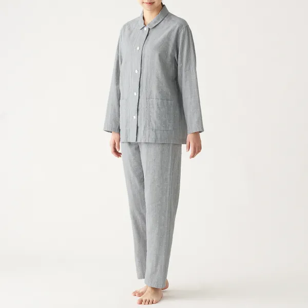 무인양품 Muji 여성 사이드 심리스 이중가제 파자마 Fda01a0s