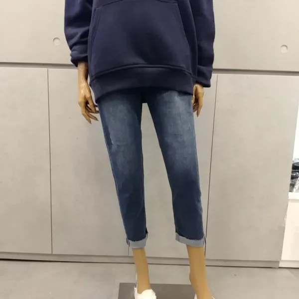 겟유즈드 Gu# 로우픽셀 D톤 캣브러쉬 크롭 보이프렌드 가을 겨울 여자 예쁜 발목기장 새미배기핏 긴바지