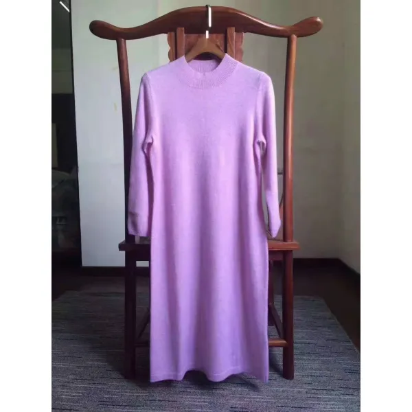 캐시미어 롱 원피스 검은 레이블의 긴 드레스 순수 뜨개질 의 도덕성 보 파티 벨벳