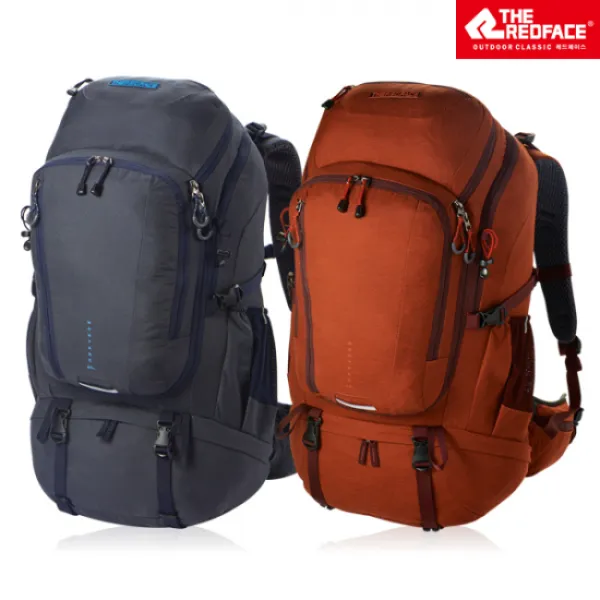 레드페이스 45l 중장거리 산행용 배낭 열과 땀이 상하좌우로 빠져나가도록 설계된에어테크 시스템 몬타나 오렌지
